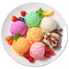 Many ice creams